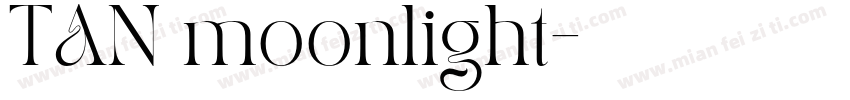 TAN moonlight字体转换